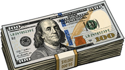 stack of $100 bills